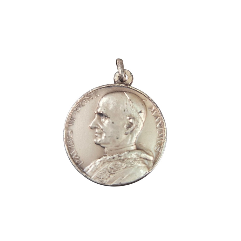 Vintage Catholic Saint Pope Paul VI Religious Medal - Picture 2 of 3